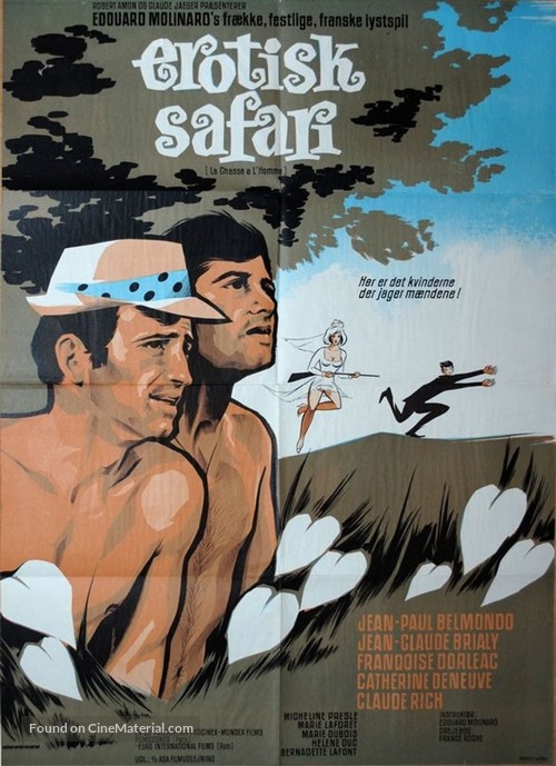 La chasse &agrave; l&#039;homme - Danish Movie Poster