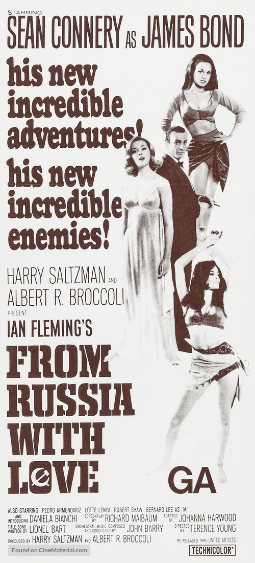 From Russia with Love - Australian Movie Poster