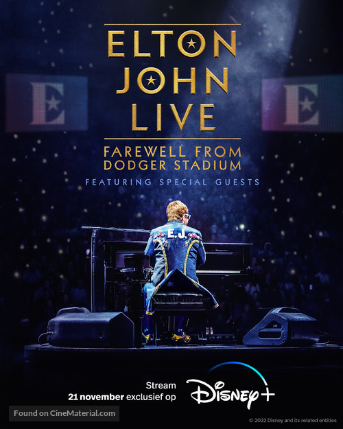Elton John Live: Farewell from Dodger Stadium - Dutch Movie Poster