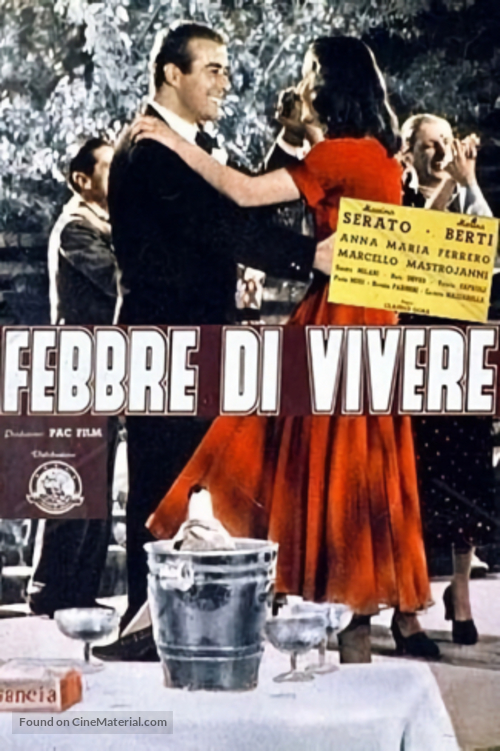 Febbre di vivere - Italian Movie Poster