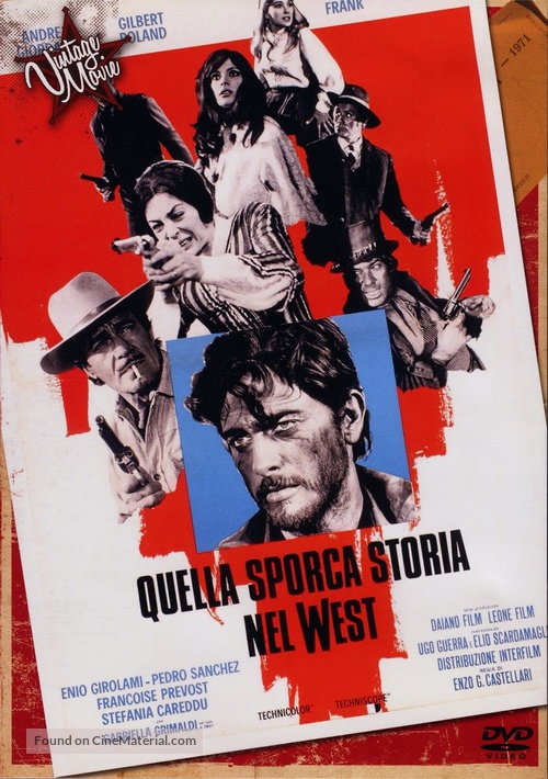 Quella sporca storia nel west - Italian DVD movie cover
