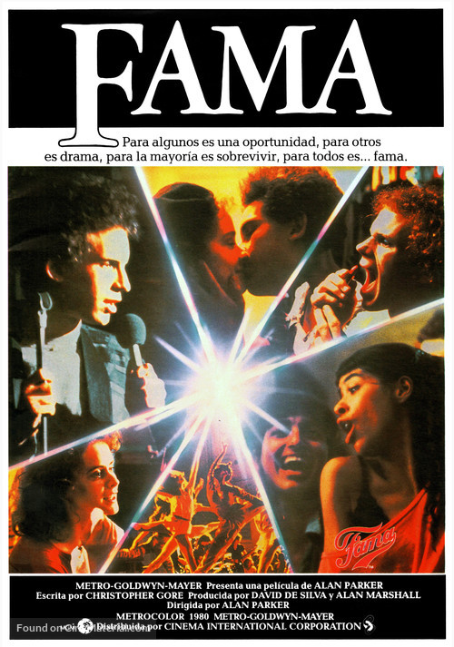 Fame - Spanish Movie Poster