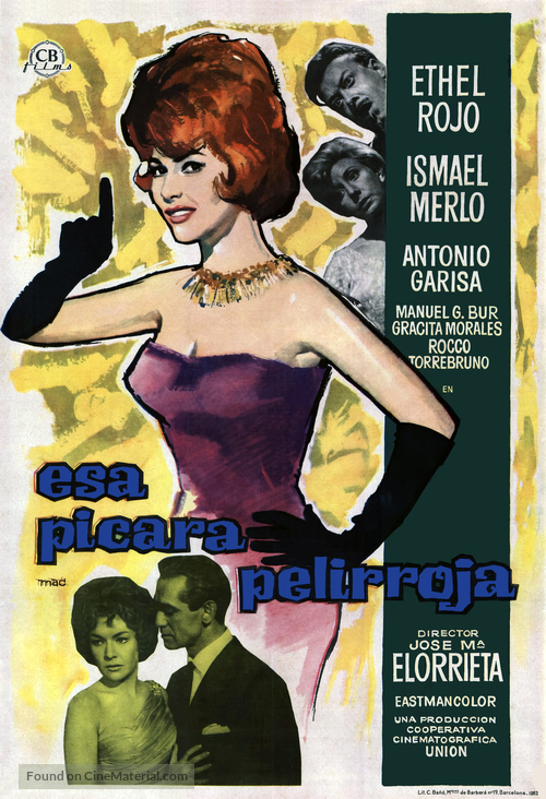 Esa p&iacute;cara pelirroja - Spanish Movie Poster