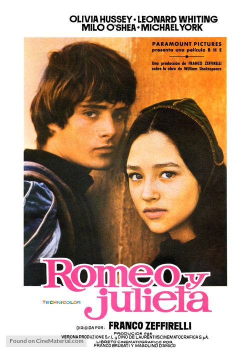 Romeo and Juliet - Spanish Movie Poster