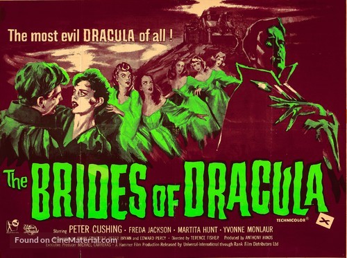 The Brides of Dracula - British Movie Poster