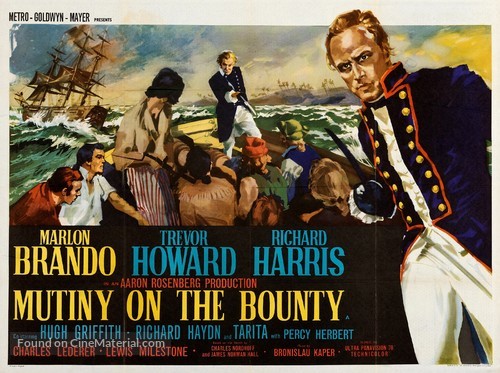 Mutiny on the Bounty - British Movie Poster