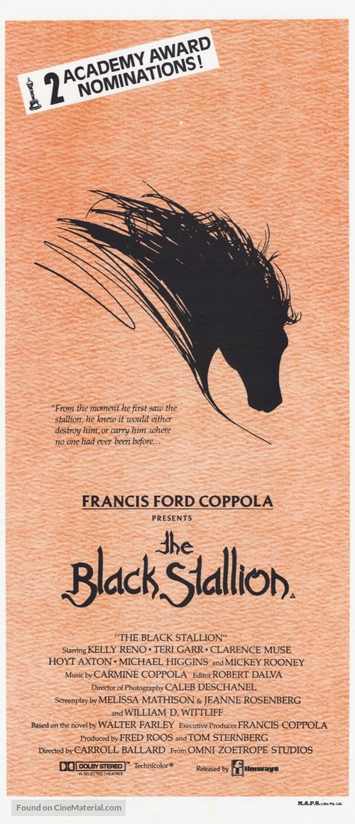 The Black Stallion - Australian Movie Poster