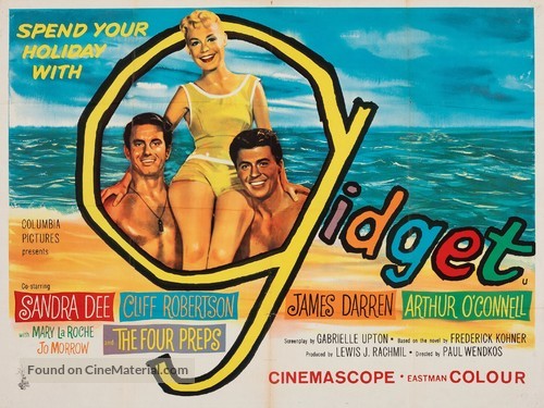 Gidget - British Movie Poster
