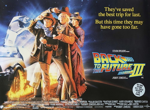 Back to the Future Part III - British Movie Poster