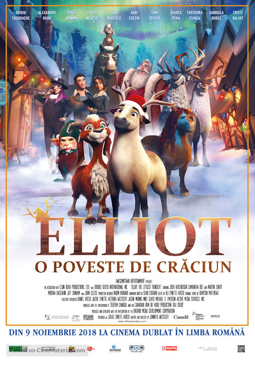 Elliot the Littlest Reindeer - Romanian Movie Poster