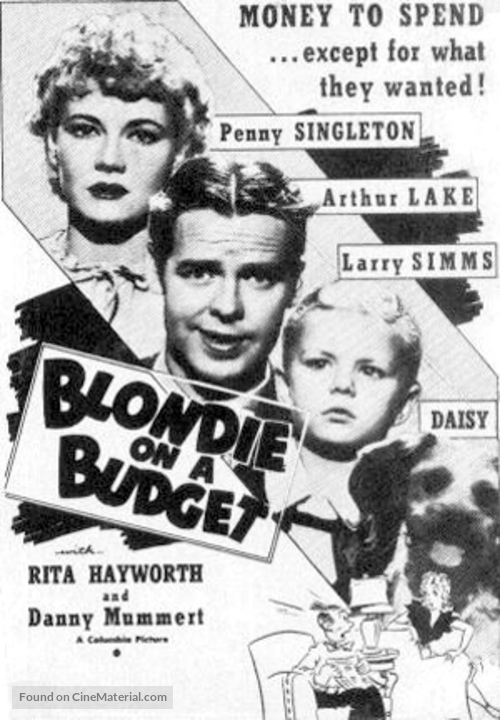 Blondie on a Budget - poster