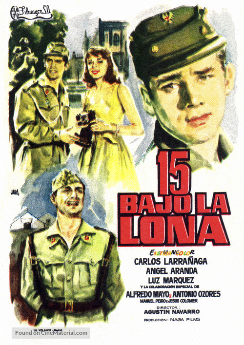 15 bajo la lona - Spanish Movie Poster