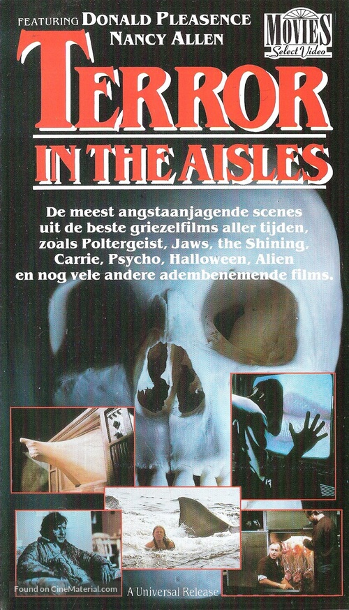 Terror in the Aisles - Dutch VHS movie cover