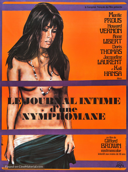 Le journal intime d&#039;une nymphomane - French Movie Poster