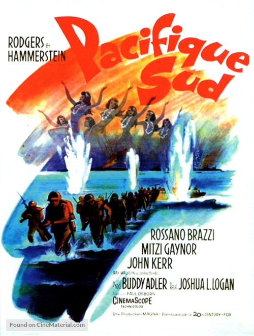 South Pacific - French Movie Poster