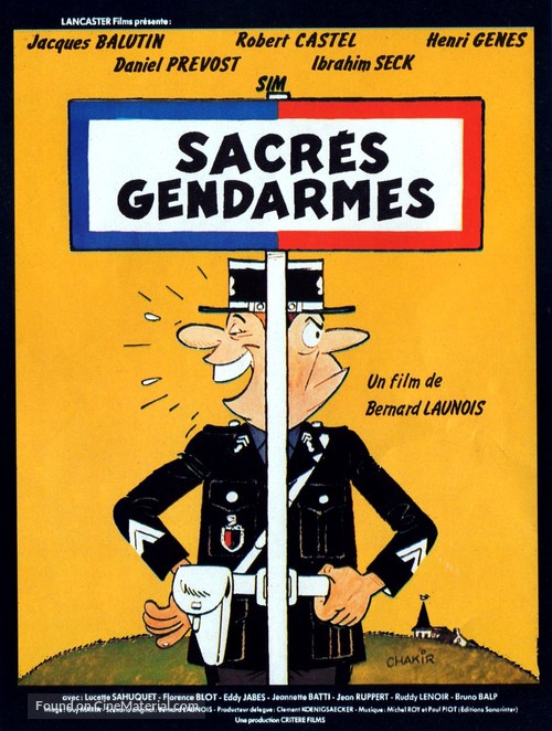 Sacr&eacute;s gendarmes - French Movie Poster