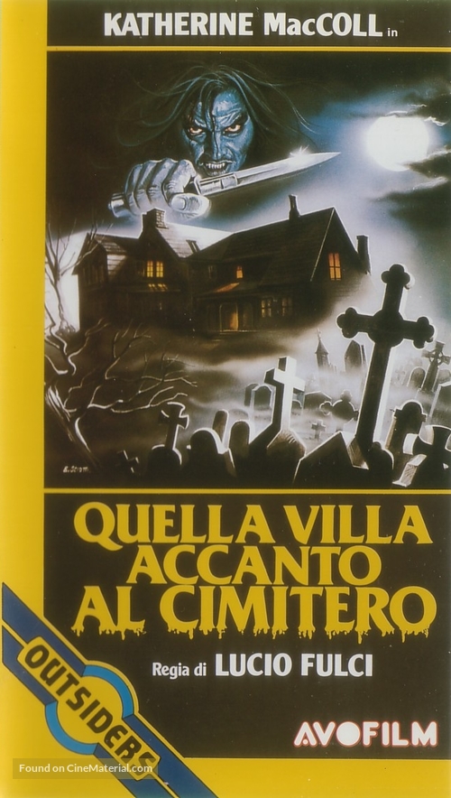 Quella villa accanto al cimitero - Italian VHS movie cover