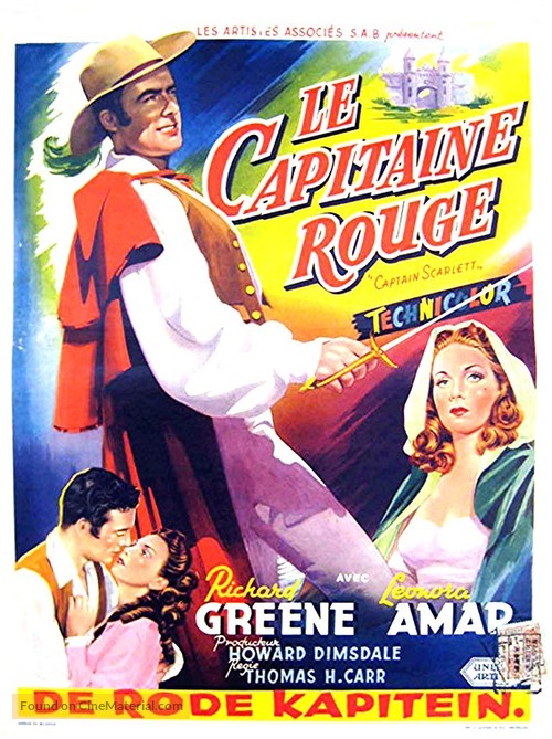 Captain Scarlett - Belgian Movie Poster