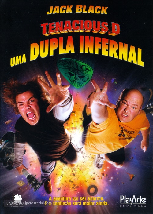 Tenacious D in &#039;The Pick of Destiny&#039; - Brazilian Movie Cover