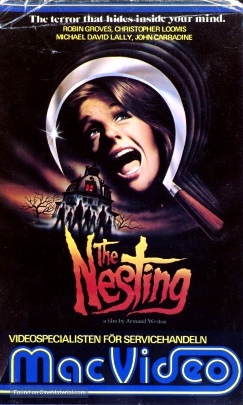 The Nesting - Swedish VHS movie cover