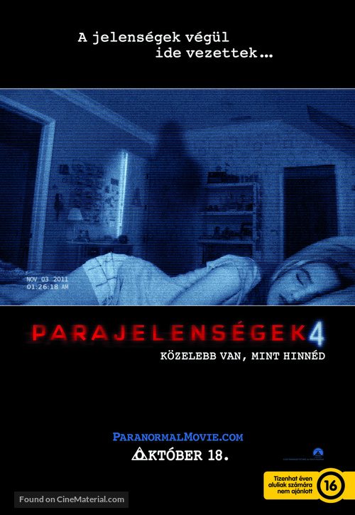 Paranormal Activity 4 - Hungarian Movie Poster