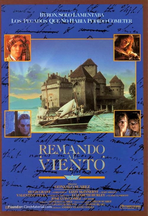 Remando al viento - Spanish Movie Poster