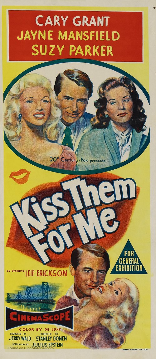 Kiss Them for Me - Australian Movie Poster