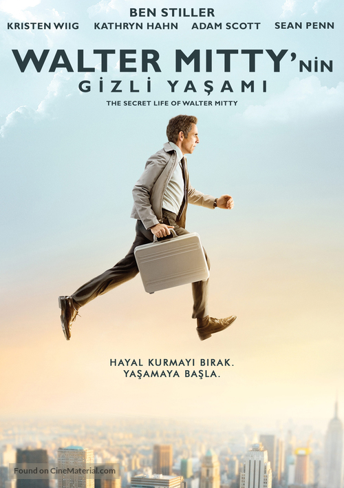 The Secret Life of Walter Mitty - Turkish Movie Poster