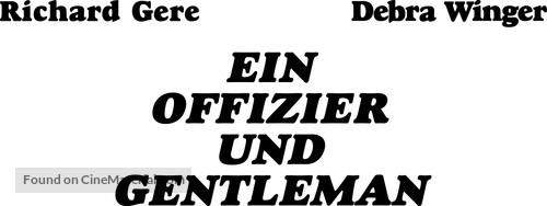 An Officer and a Gentleman - German Logo