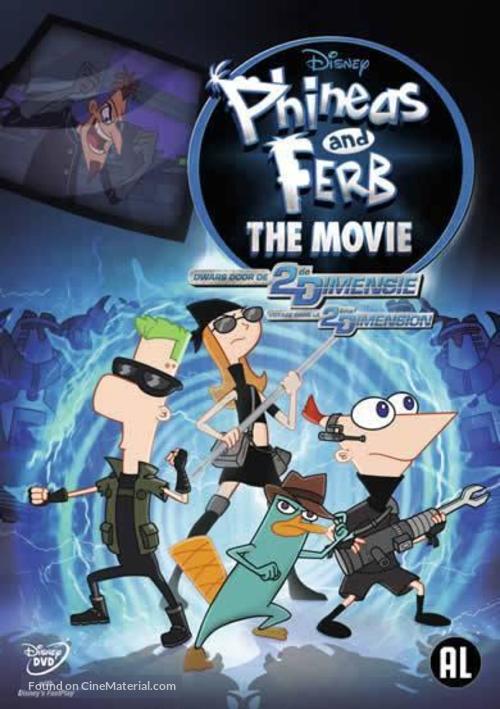 Phineas and Ferb: Across the Second Dimension - Dutch DVD movie cover