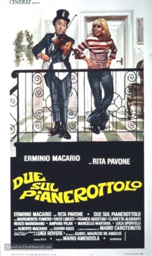 Due sul pianerottolo - Italian Movie Poster