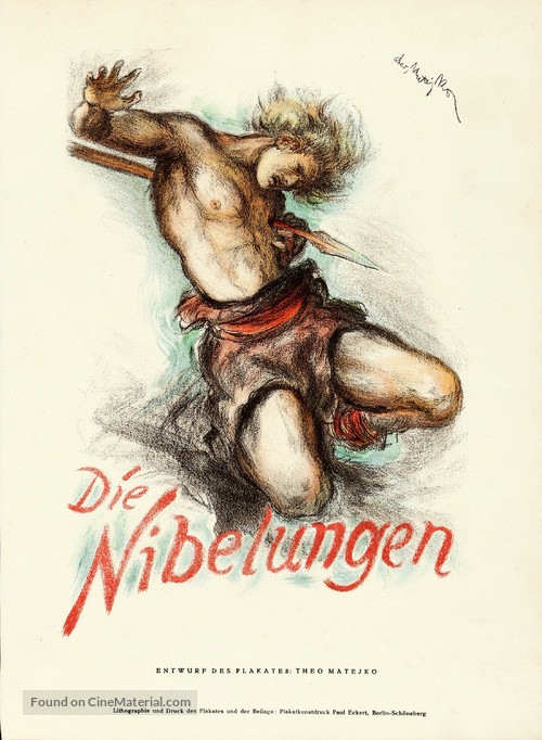 Die Nibelungen: Siegfried - German Movie Poster