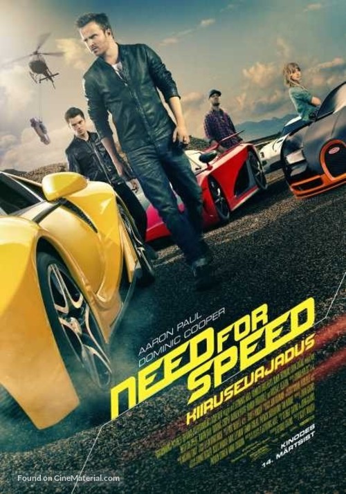 Need for Speed - Estonian Movie Poster