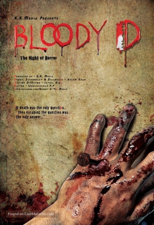Bloody D - Indian Movie Poster