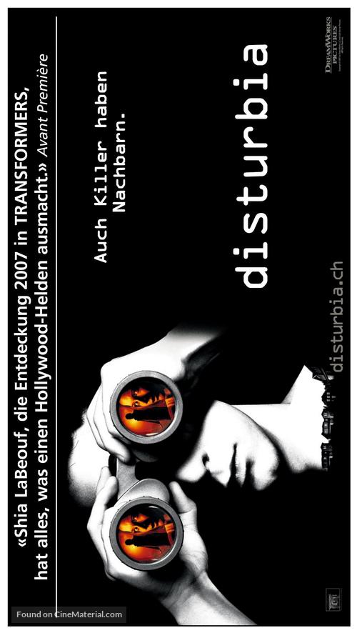 Disturbia - Swiss Movie Poster