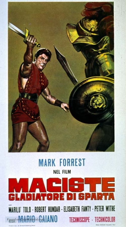 Maciste, gladiatore di Sparta - Italian Movie Poster