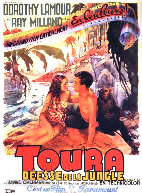 Her Jungle Love - French Movie Poster