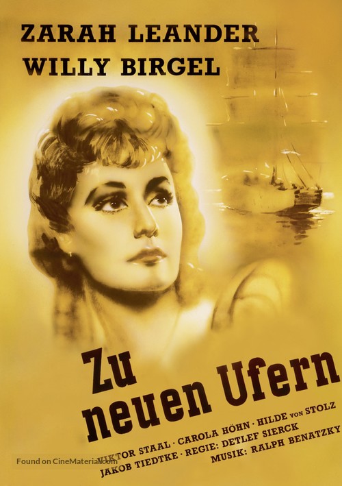 Zu neuen Ufern - German Movie Poster