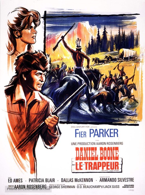 Daniel Boone: Frontier Trail Rider - French Movie Poster