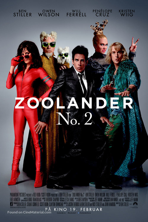 Zoolander 2 - Norwegian Movie Poster