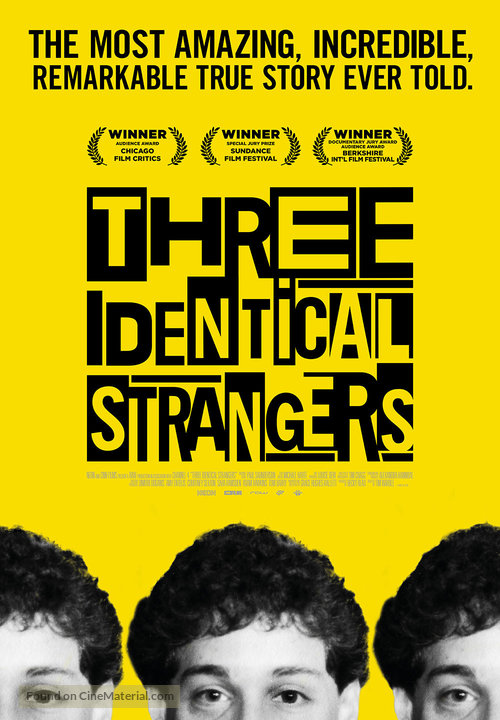 Three Identical Strangers - Swiss Movie Poster