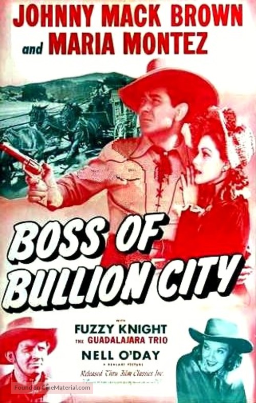 Boss of Bullion City - Re-release movie poster