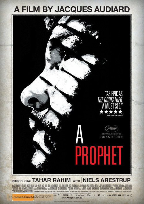 Un proph&egrave;te - Australian Movie Poster