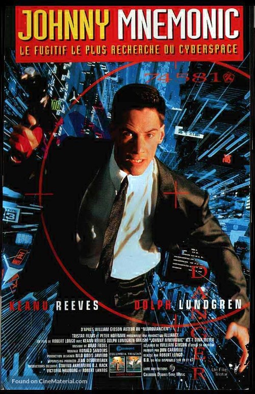 Johnny Mnemonic - French VHS movie cover