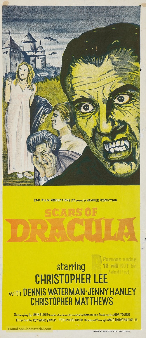 Scars of Dracula - Australian Movie Poster