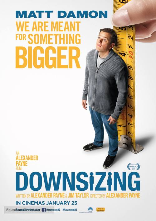 Downsizing - New Zealand Movie Poster
