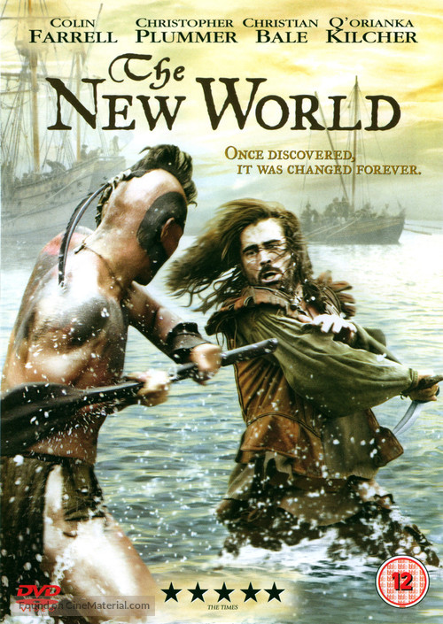 The New World - British DVD movie cover