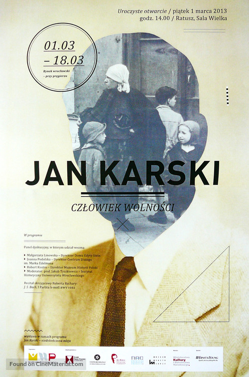 Karski i wladcy ludzkosci - Polish Movie Poster