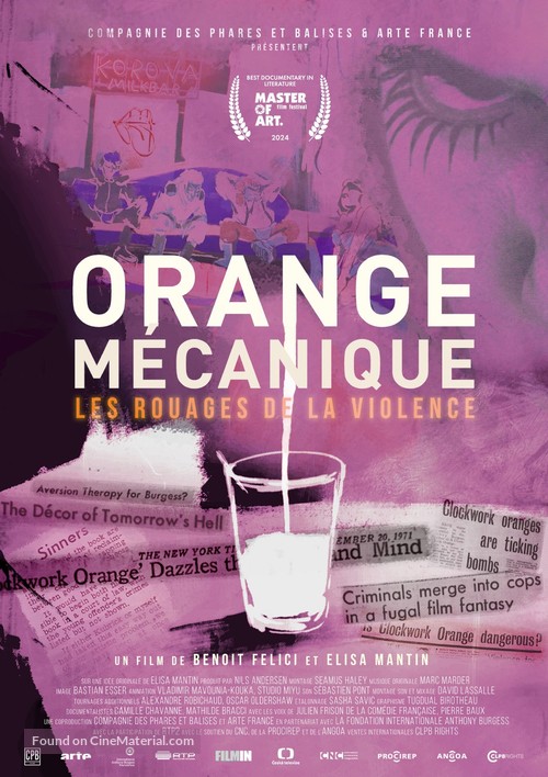 Orange m&eacute;canique, les rouages de la violence - French Movie Poster