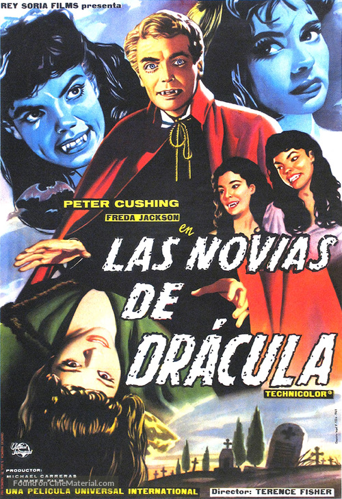 The Brides of Dracula - Spanish Movie Poster